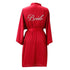 Custom Satin Bridesmaid Robes – Personalized with Name, Title, or Date | Wedding Party Gifts