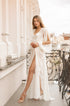 Elegant White Sheer Lace Long Robe | Bridal Boudoir & Honeymoon Gown