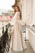 Elegant White Sheer Lace Long Robe | Bridal Boudoir & Honeymoon Gown