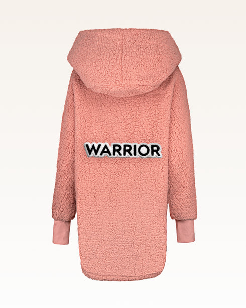 The Warrior Effect™ by Jill Martin Chenille Logo Sherpa Lounger Jacket