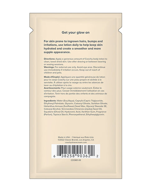 Coochy Ultra Silky Body Lotion Foil - .35 Oz Mango Coconut