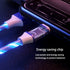 3-in-1 LED Flowing Light Charging USB Cable For IPhone Android Type-C