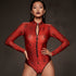 Zipper Swimsuit with Sleeves / Bodysuit / RED QUEEN