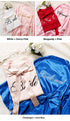 Custom Satin Bridesmaid Robes – Personalized with Name, Title, or Date | Wedding Party Gifts