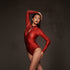 Zipper Swimsuit with Sleeves / Bodysuit / RED QUEEN
