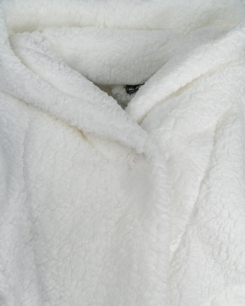 The Warrior Effect™ by Jill Martin Chenille Logo Cropped Sherpa Lounger Jacket