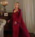Luxury Satin & Lace Long Nightgown with Robe – Elegant Loungewear