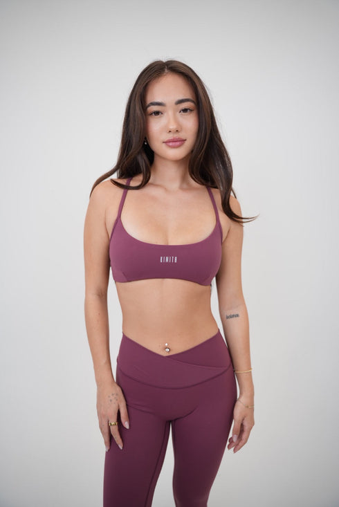 My Time Is Divine Plum Sculpt V-Waist Legging
