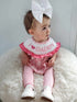 Smocked bows I love daddy romper