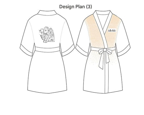 Luxurious Rhinestone Satin Custom Bridal and Bridesmaid Robe – Sparkling Elegance for Weddings