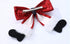 Christmas Bow socks clip
