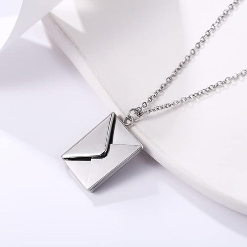 Envelope Necklace Customized Mother's Day Gift- Stainless Steel Jewelry