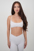 My Time Is Divine Lime White Cross-Back Butter Soft Bra