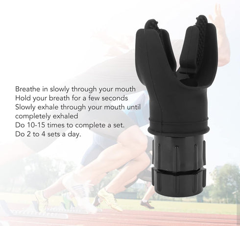 Breathing Trainer Exercise Lung Face Mouthpiece Respirator Fitness Healthy Care