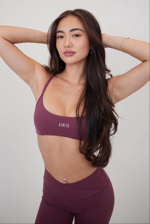 My Time Is Divine Plum Cross-Back Butter Soft Bra