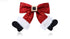 Christmas Bow socks clip