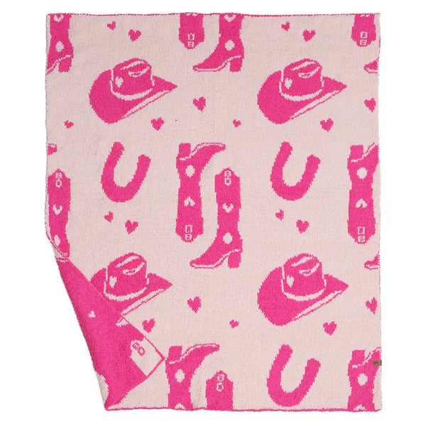 Luxury soft Cowgirl blanket