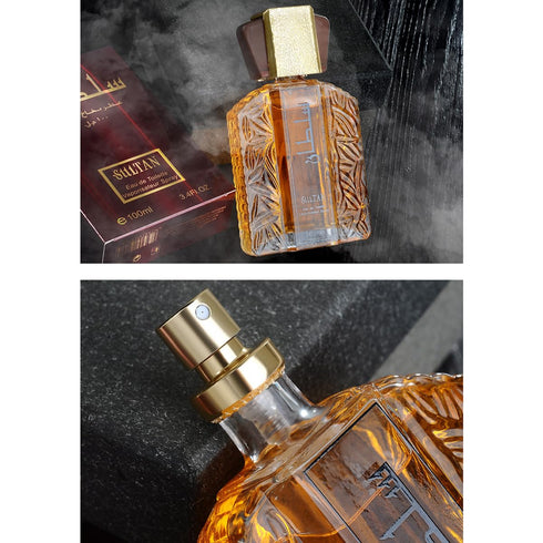 SULTAN Vaporisateur Spray 100ml - Original Men's Fragrance-Golden Essential Oil Perfume