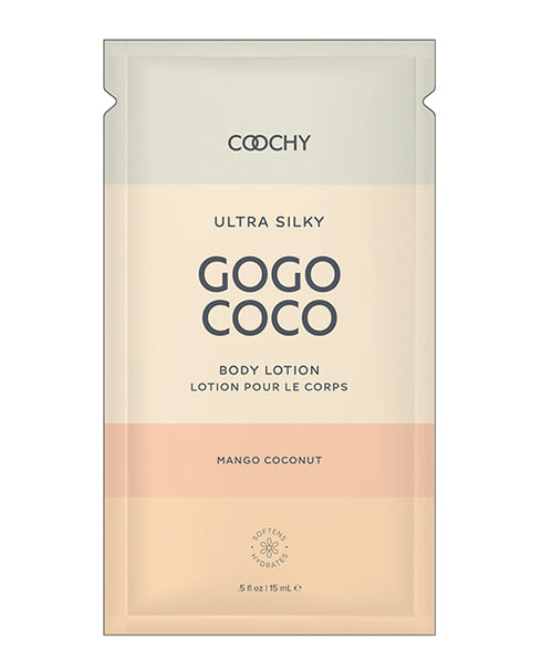 Coochy Ultra Silky Body Lotion Foil - .35 Oz Mango Coconut