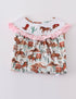 Western smocked girl dress