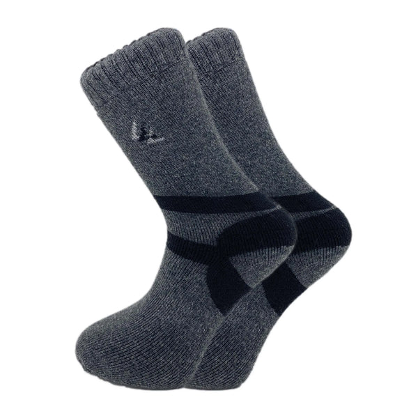 Men's Thermal Insulated Wool Crew Socks - Winter Warm Thick Casual Socks