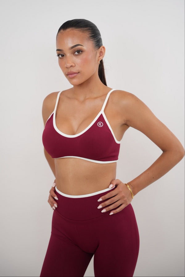 Passion is Power Red Sports Bra