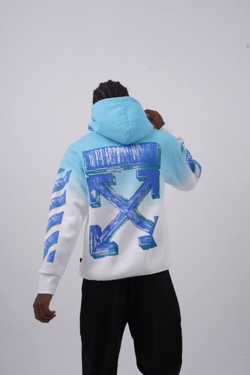 Abstract Geometric Graphic Oversized Hoodie