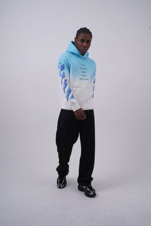 Abstract Geometric Graphic Oversized Hoodie