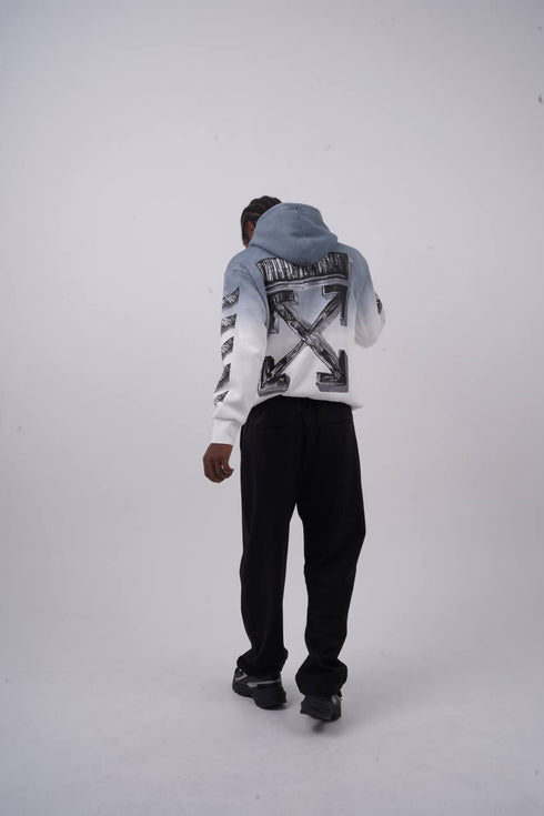 Abstract Geometric Graphic Oversized Hoodie