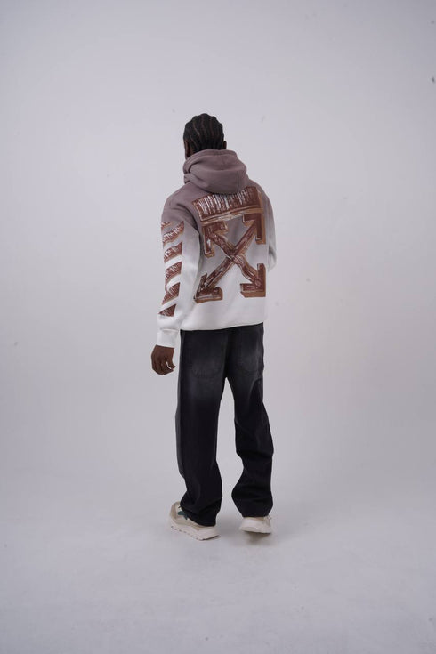 Abstract Geometric Graphic Oversized Hoodie