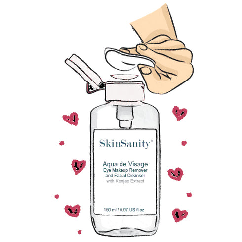 SkinSanity® Aqua de Visage Eye Makeup Remover & Facial Cleanser 5 fl oz
