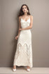 Chantilly Lace Long Robe with Silky Satin Lace Nightgown - next day shipping