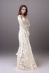 Chantilly Lace Long Robe with Silky Satin Lace Nightgown - next day shipping