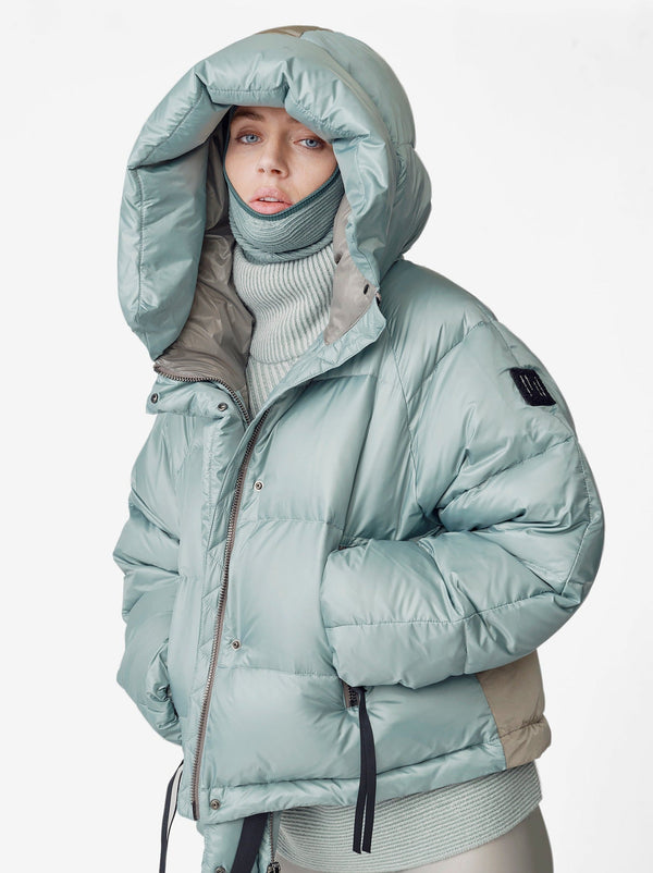 Short Down Puffer - Slate Gray
