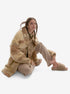 Padded Wool Sherpa Shirt Jacket - Natural Mix