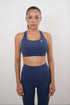 I Am Glowing Navy Blue Quick Dry Butter Bra
