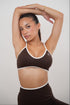 Passion is Power Brown Sports Bra