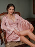 Victorian Style Lace Silky Lingerie Set - Elegant Night Dress & Robe in 3 Colors Next Day Shipping