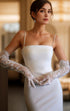 Greece Goddess Spaghetti-straps Stretchy Satin wedding dress small train little white dress