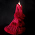 Elegant Luxury 2-Layer Thick Turkey Feather Fringe Hem Long Tulle Robe with Nightgown Multi-Colors