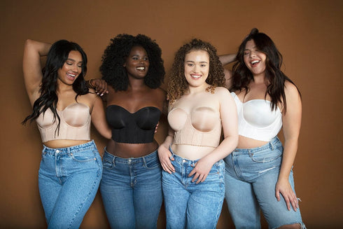 PARFAIT Elissa P50116 Women's Full Bust and Full Figure Strapless Longline Bra  - Black