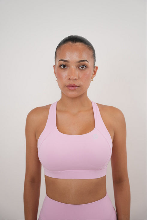 I Am Glowing Pink Blossom Quick Dry Butter Bra