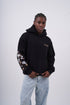 Floral Sleeve Embroidered Hoodie