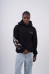 Floral Sleeve Embroidered Hoodie