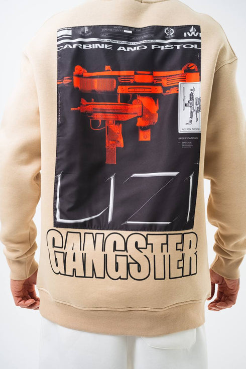 Gangster Oversized Sweatshirt: Urban Streetwear & Graphic Design