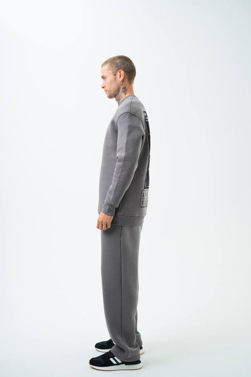 Gangster Oversized Sweatshirt: Urban Streetwear & Graphic Design