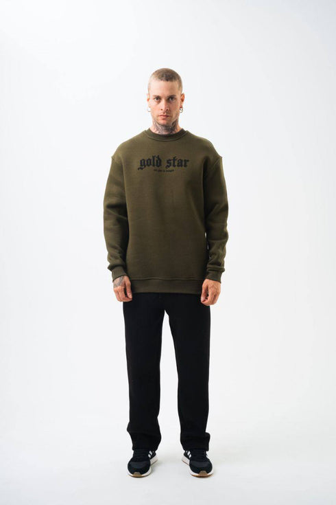Gold Star' Urban Streetwear Sweatshirt: Weapon & Money Graphic