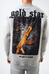 Gold Star' Urban Streetwear Sweatshirt: Weapon & Money Graphic