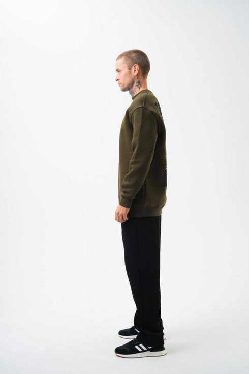 Gold Star' Urban Streetwear Sweatshirt: Weapon & Money Graphic