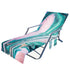 NEW Multifunctional Beach Chair Towel with Side Pockets Lounger Cover for Holiday Sunbathing Can be Folded into Crossbag